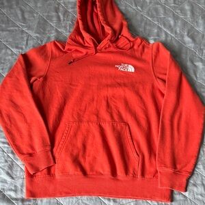 The North Face Men's Orange Hoodie, Medium